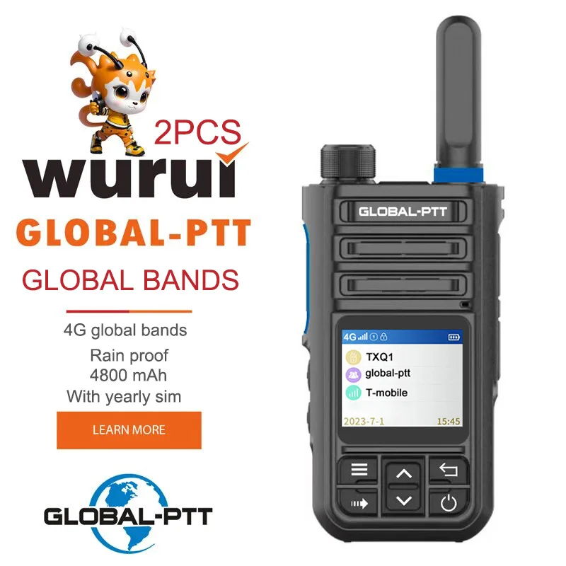 2 шт., портативная рация G9 POC, 5000 км