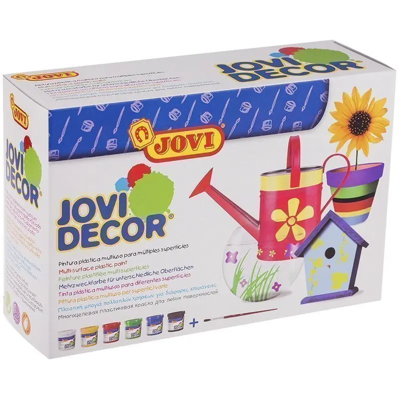 Jovi Краски акриловые , 06 цветов, с кистью, 55мл 670
