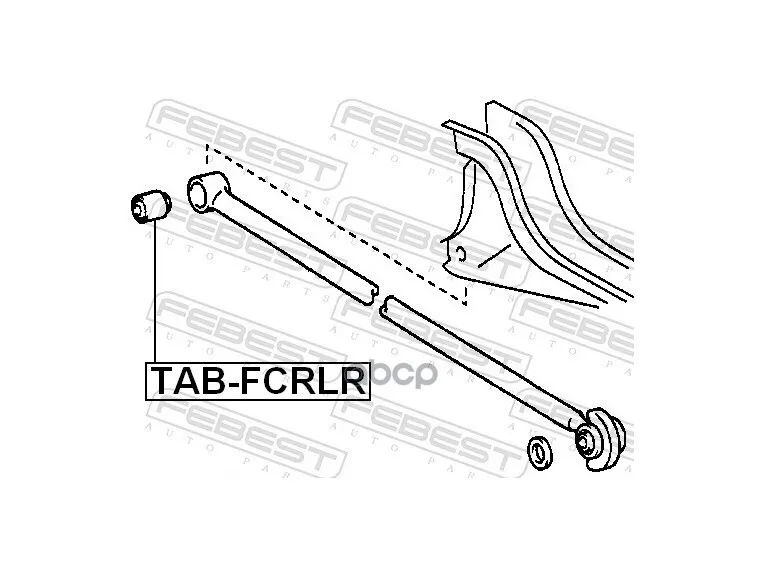 Tab-Fcrlr Febest Сайлентблок Задней Поперечной Тяги Febest арт. TABFCRLR (art.: 3920bc20b4883) - 3920bc20b4883