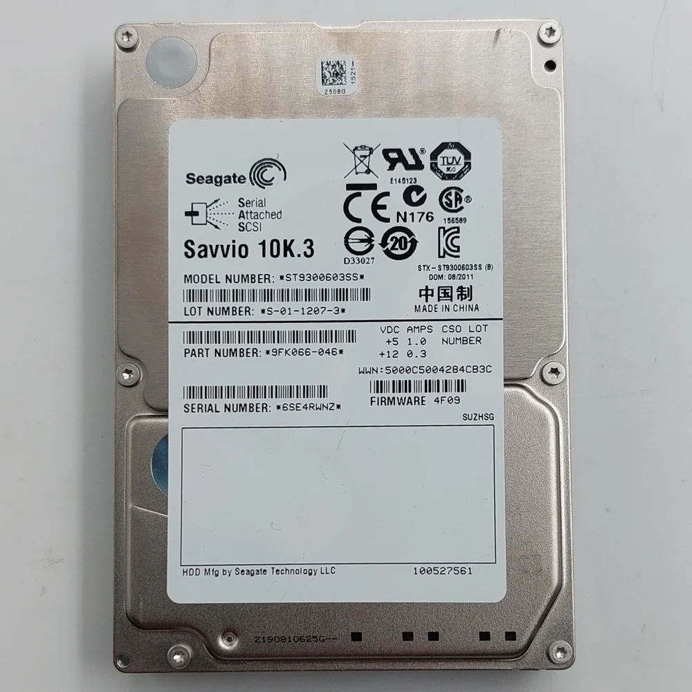 Жесткий диск ST9300603SS, 9FK066-46, Seagate, Hitachi, 300 Гб, SAS, 2.5
