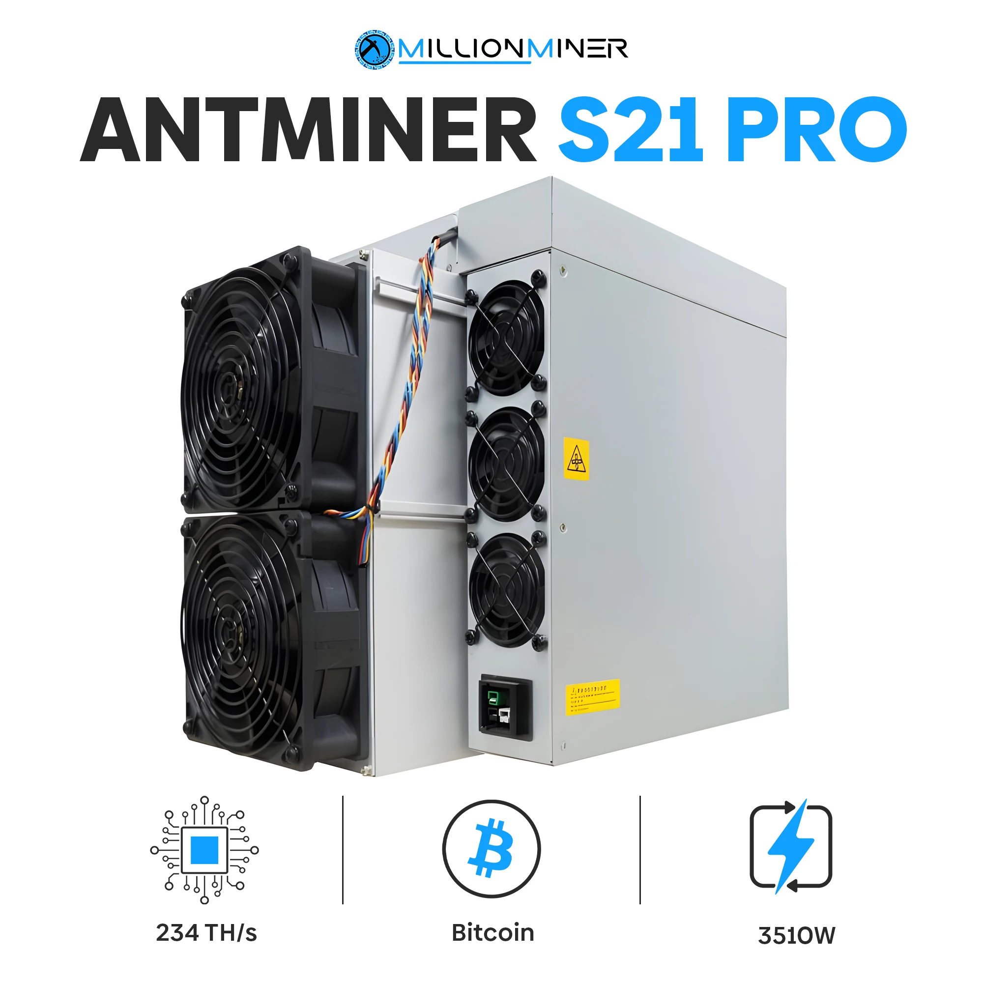 Купите 2, получите 1 бесплатно Bitmain Antminer S21 Pro 234T 3510 Вт Bitcoin BTC ASIC Miner