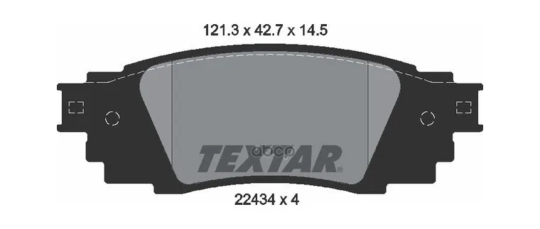 Колодки Тормозные Toyota/Lexus C-Hr(X1)/Rx(L2) 16- Зад. [Textar] Textar арт. 2243401