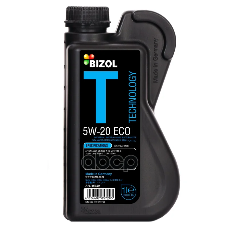 BIZOL 85720 Bizol Нс-Синт. Мот.Масло Technology 5w-20 Sn C5 (1л)