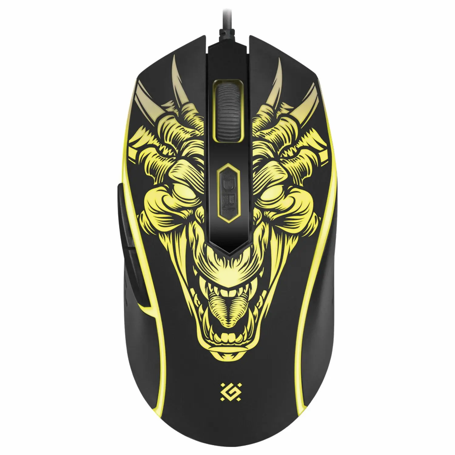 Фото Мышь проводная игровая DEFENDER Monstro GM-510L, USB, 5 кнопок + 1 колесо-кнопка, оптическая, черная, 52510 №3