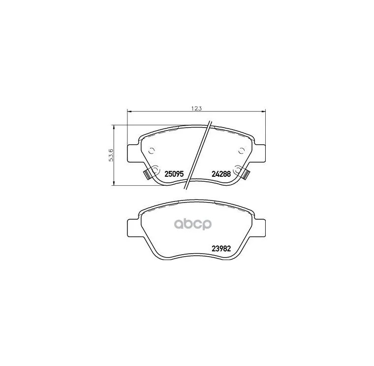 Колодки Торм.Пер./Дат. Opel Corsa D 1.0-1.4/Cdti 07/06- Brembo арт. P59081
