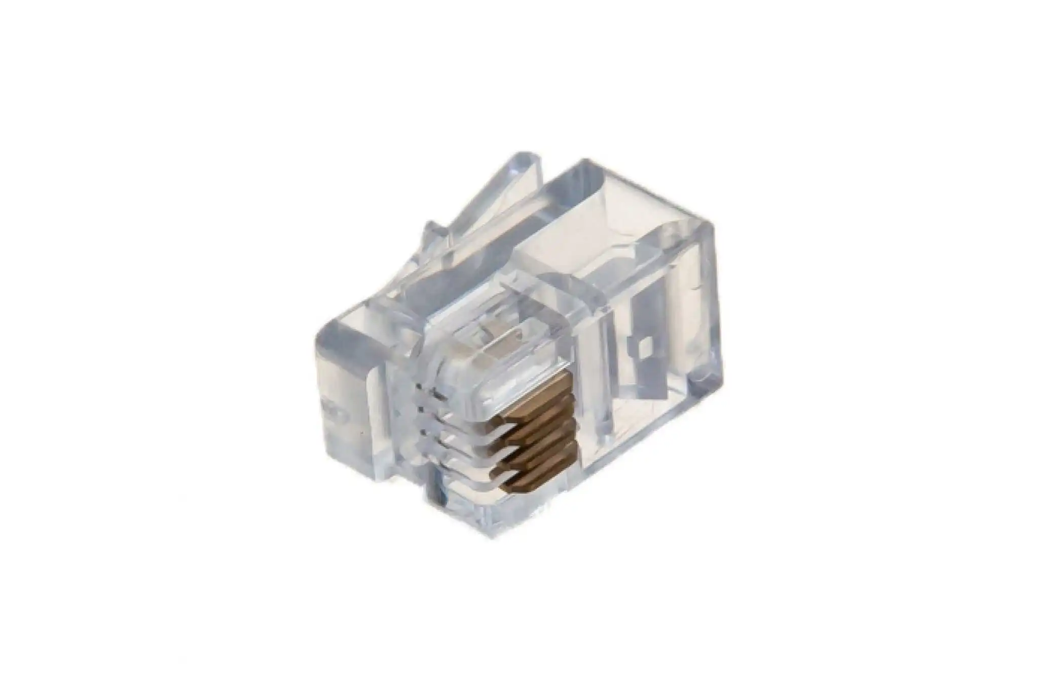 Фото Телефонный коннектор TWT RJ-11 4P4C для трубки, 100 шт. в упаковке PL11-4P4C/100 №2