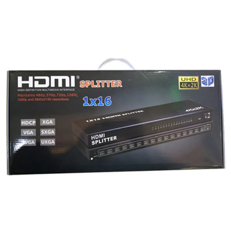 Фото Разветвитель HDMI 4K 1x16 1 в 16 выходов Видеораспределитель Многоэкранный экран Зеркальное разделение для PS3 PS4 XBOX ПК для монитора ТВ №4