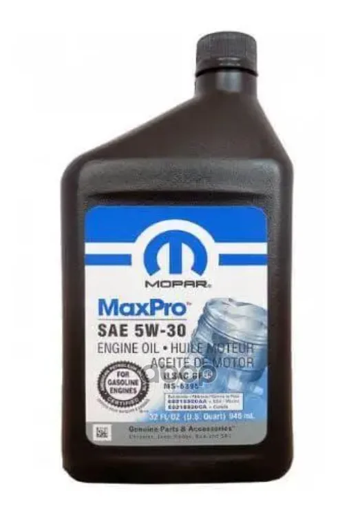 MOPAR Масло Мотор. 0946 Л. Maxpro 5w - 30 6 (Mp)