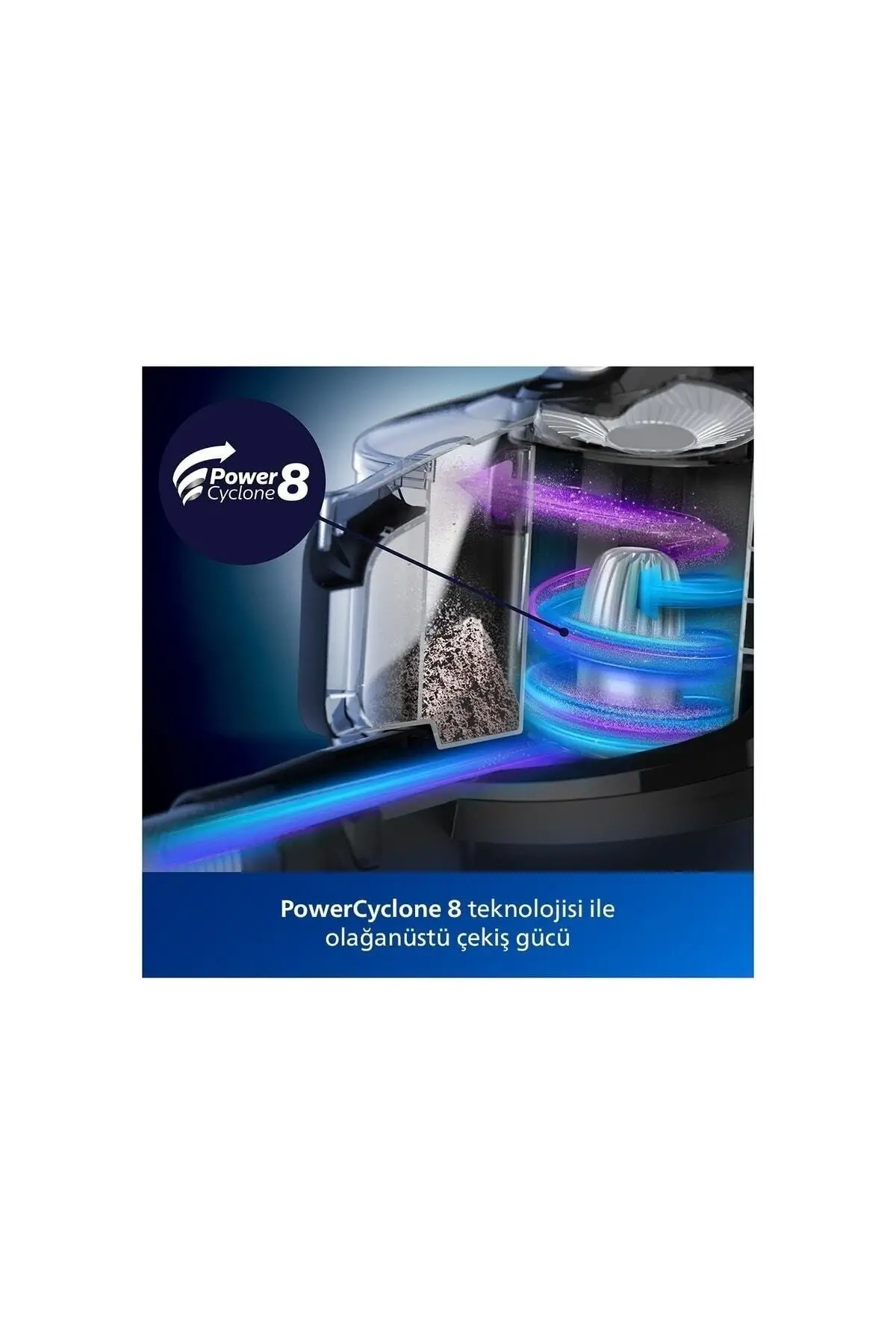 Фото Philips -  Пылесос Ultra Powerpro Max без пылесборника , 900 Вт , 2 литра , Hepa 13 , Синий ,fc9749 №4