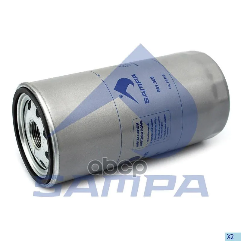 Sa061.360-01_фильтр Масляный! Iveco Eurotech/Cursor SAMPA арт. 06136001