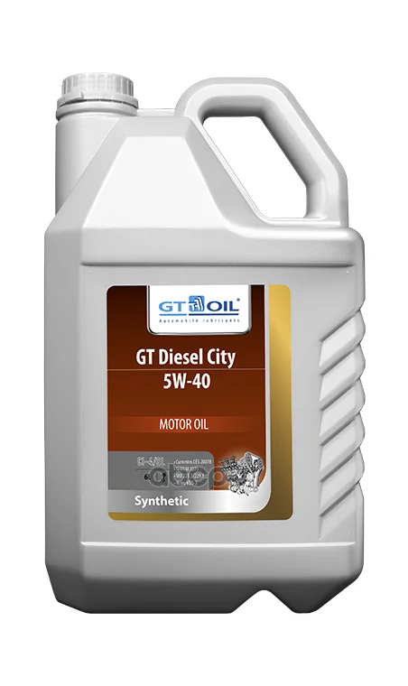 GT OIL Масло Моторное Gt Diesel City, Sae 5w40, Api Ci-4/Sl, 6 Л