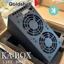 Лучшее предложение DC, купите 5 и получите 3 бесплатных майнинга Goldshell KA Box KASPA, 1.18/s Hashrate, алгоритм kHeavyHash, энергопотребление 400 Вт