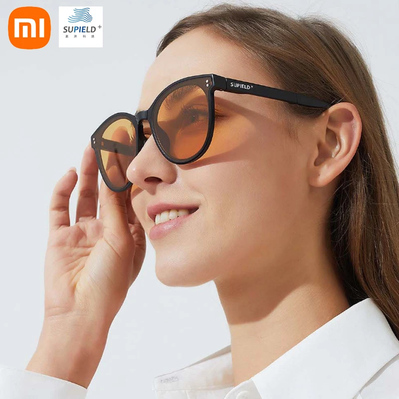 Фото Солнцезащитные очки Xiaomi Supield Мужские Складные, ультралегкие модные ультрафиолетовые очки с нанопокрытием из титана, с защитой от отпечатко... №4