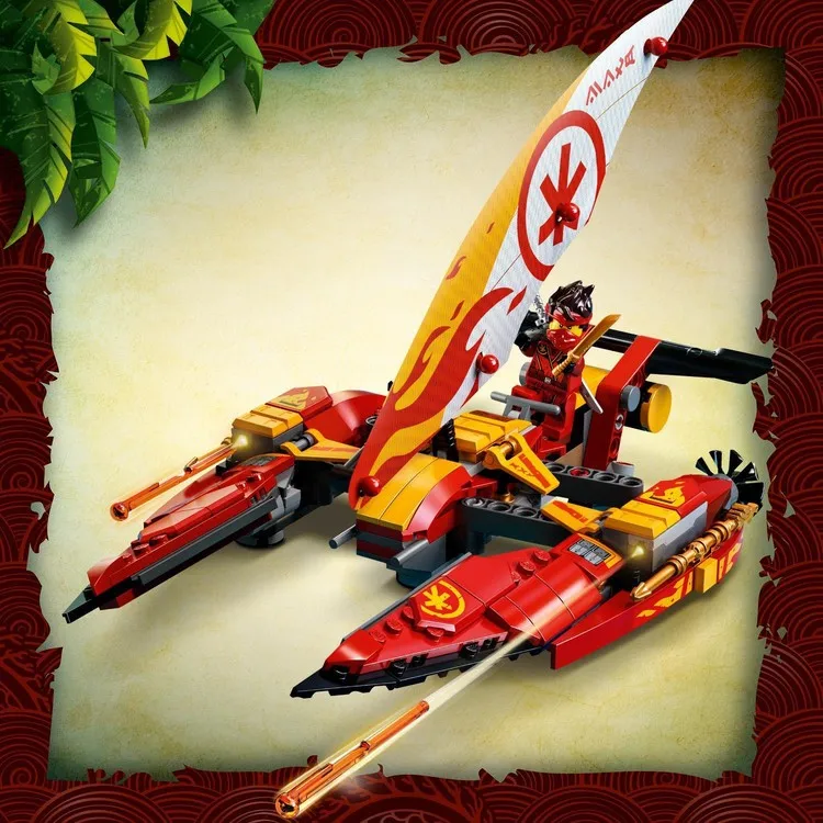 Фото LEGO Набор для морской битвы на катамаране® NINJAGO® 71748; Игровой набор ниндзя с игрушками для катамарана (780 штук) №5