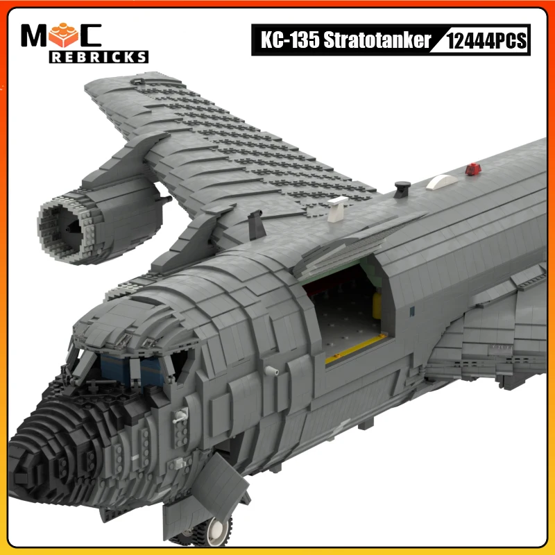 WW2 KC-135R Stratotanker, комплект строительных блоков, американская военная воздушная заправка, модель самолета, игрушка для взрослых, складные кирпичи