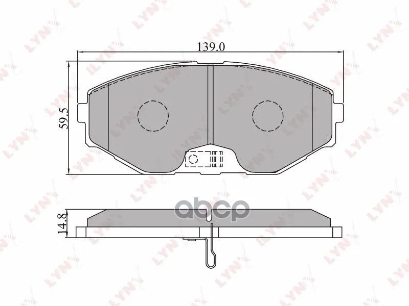 Колодки Тормозные Передние Подходит Для Nissan Maxima Qx(A32/33) 04, Infiniti Q45 93 Bd-5705 LYNXauto арт. BD-5705