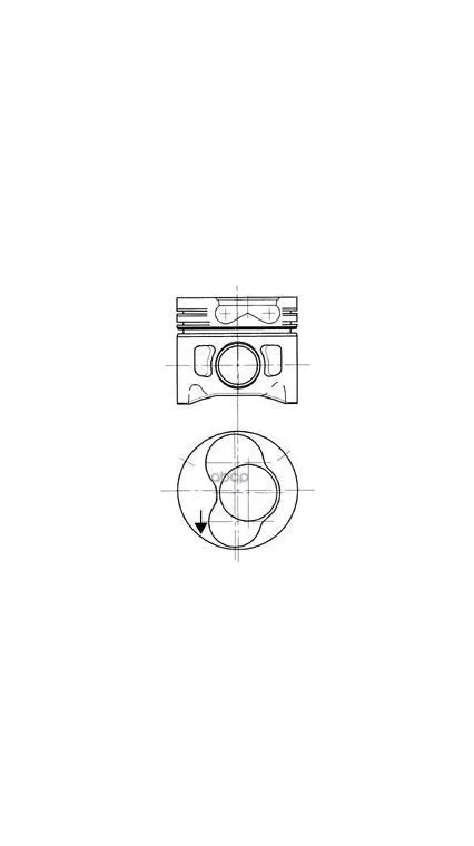 Поршень Dm.79.50x1.75x2.0x3.0 +0.50 [3-4ци Цена За 1 Шт Audi A3/A4/A6, Vw Golf/Passat/Vento/Sharan  1.9tdi Mot.1z/Afn/Ahf/Ahu...