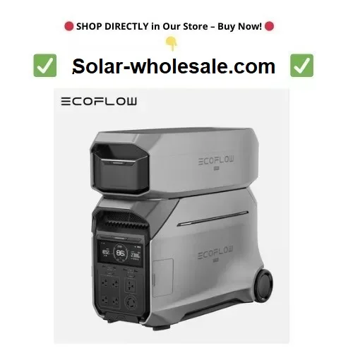 Портативная электростанция EcoFlow DELTA Pro 3, 8000 Втч с дополнительной батареей для дома