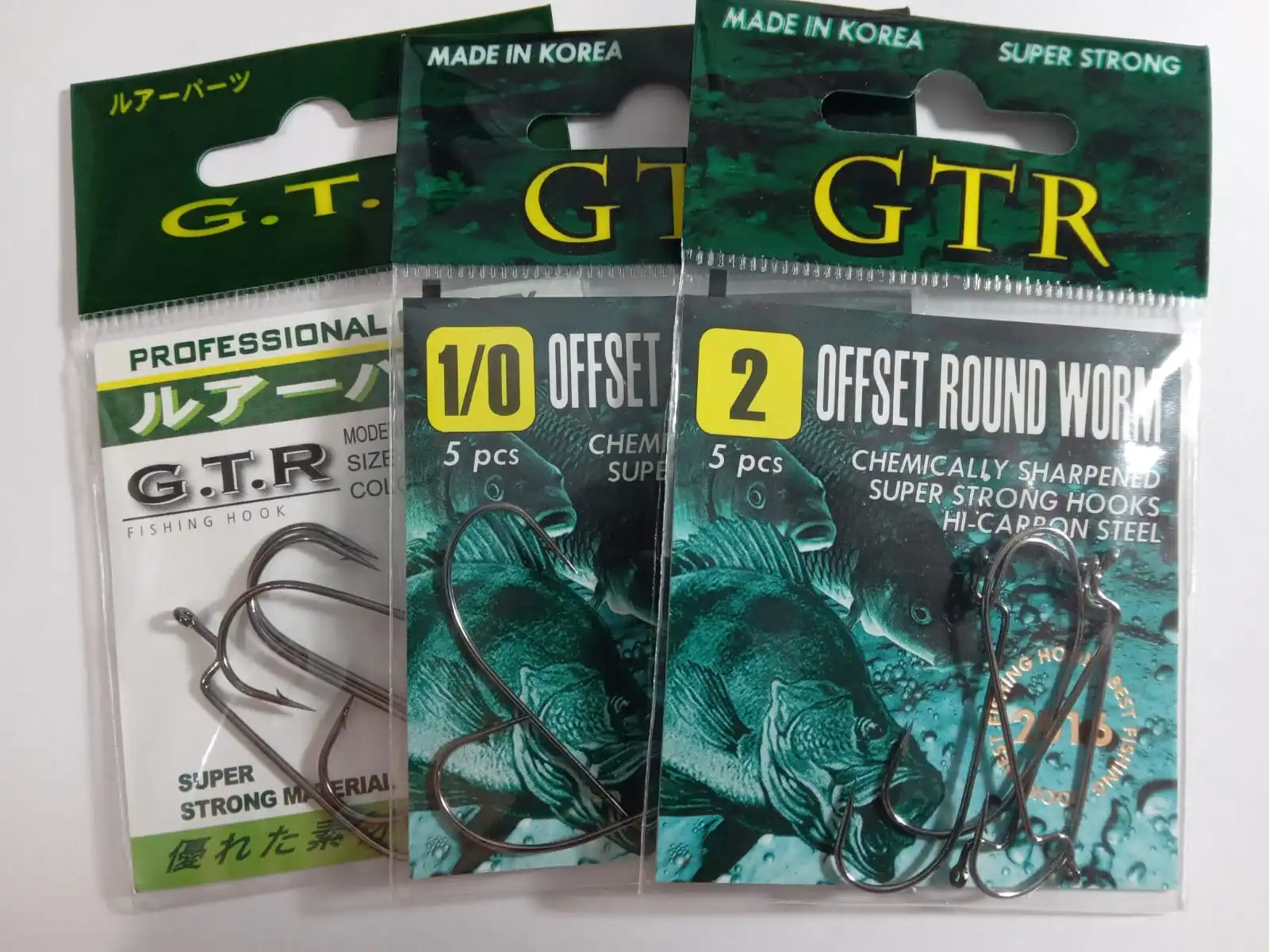 Крючок GTR model OFFSET ROUND WORM
