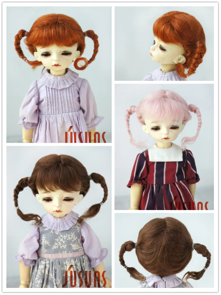 JD495 1/6 YOSD модные парики для кукол из мохера BJD, размер 6-7 дюймов, классические парики из мохера BJD
