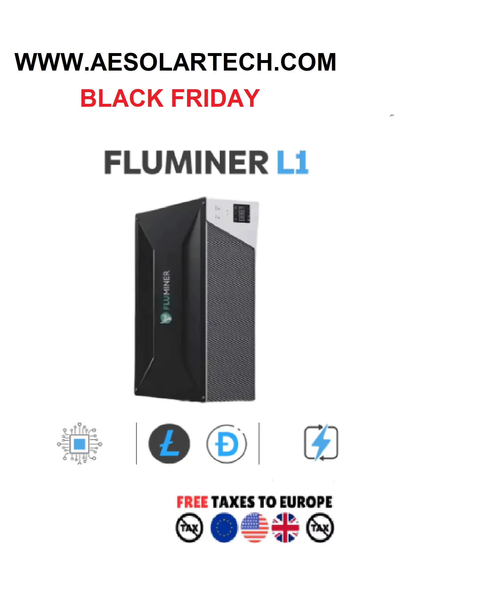 EL NUEVO FLUMINER - L1 MINER 5,3G 1200W имеет коэффициент потребляемой мощности 0,22/M, подходит для домашнего использования