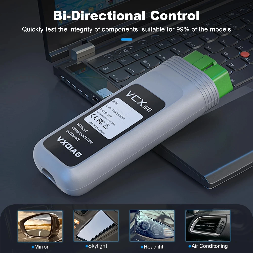 Фото VXDIAG VCX SE VX608 SE для Porsche III OBD2 сканер автомобильные диагностические инструменты ECU программирование поддержка кодирования протокол DoIP J2534 №4