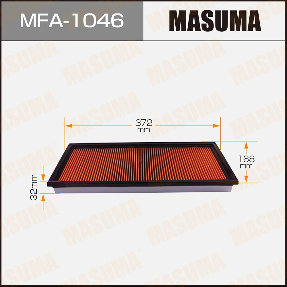 Фильтр воздушный Subaru Forester 97-05, Forester 98-00, Legacy 98-04 пропитка MASUMA MFA-1046