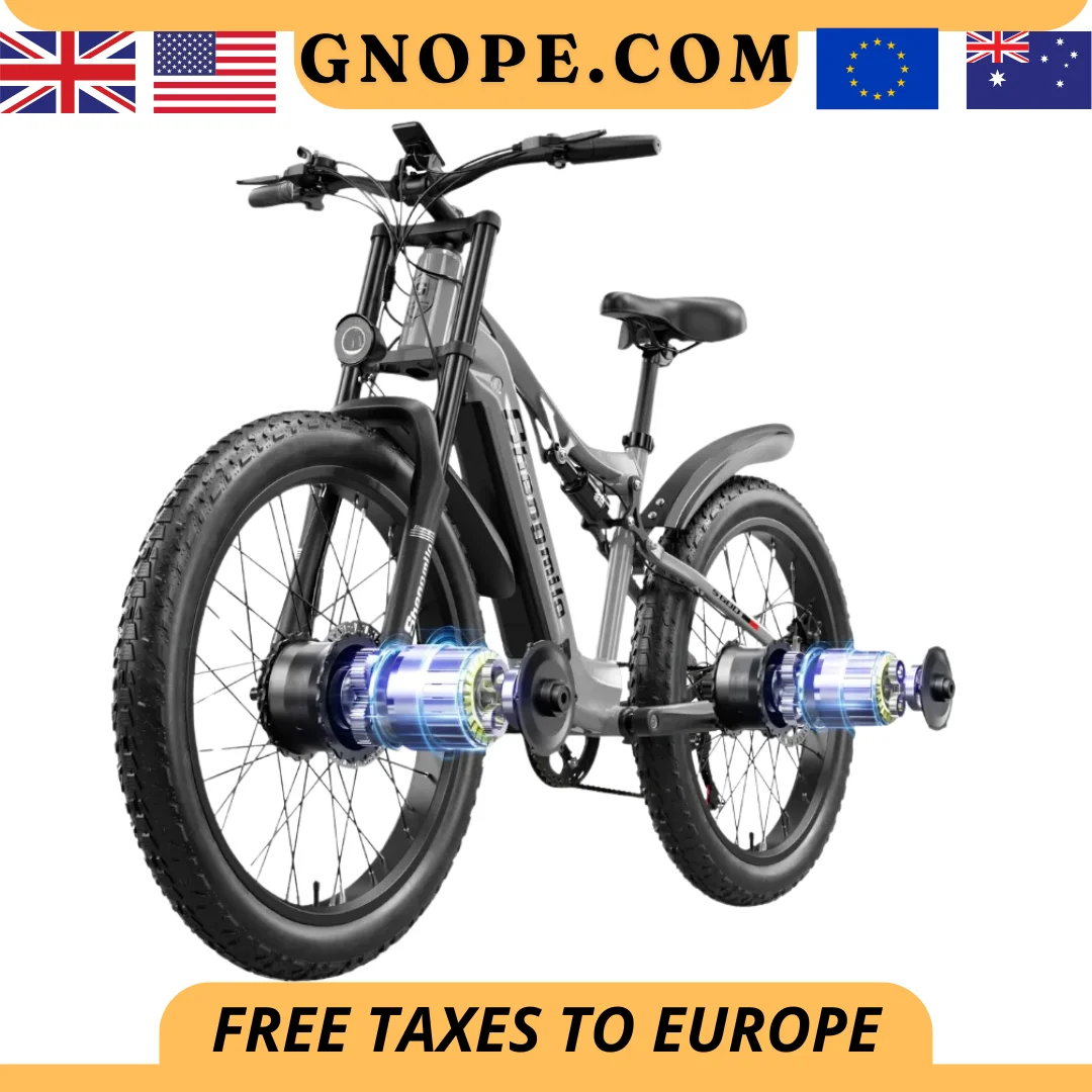Shengmilo S600 электрический велосипед с двумя двигателями 2000 Вт Ebike 48v175.5ah батарея 26-дюймовая Толстая шина велосипед мужской E-горный велосипед e-Bike