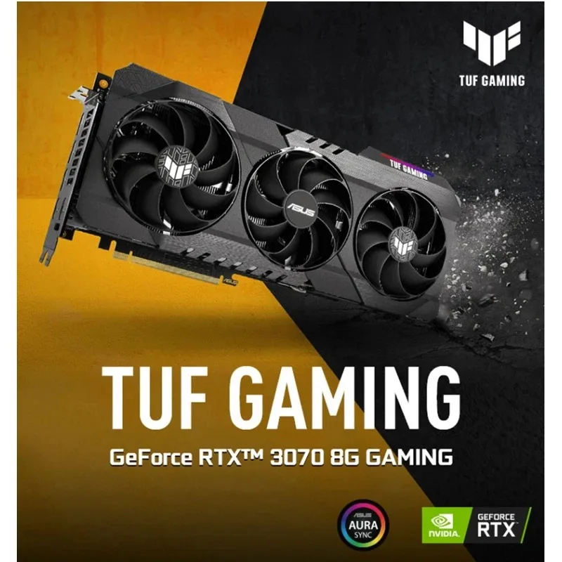 Фото Бывшая в употреблении видеокарта TUF RTX 3070 8 Гб GPU RTX 3070Ti 8 Гб GTX3070 Ti RTX3070Ti игровые видеокарты Nvidia Turbo игровые компьютеры №5