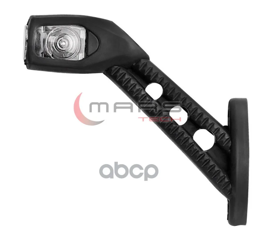 M720212_фонарь Габаритный !Рожок Led 24v Прямоуг. Белые Стекла Наклонный Провод 185x168x35universal MARS Tech арт. M720212