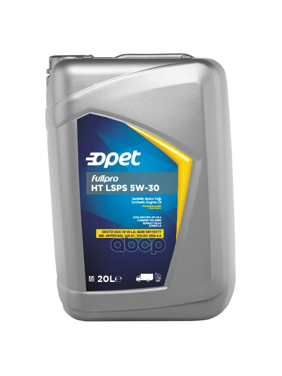 OPET 5w-30 Fullpro Ht Lsps Ck-4/Sn • E9/E7/E6 (Синт. Мотор. Масло) 20л