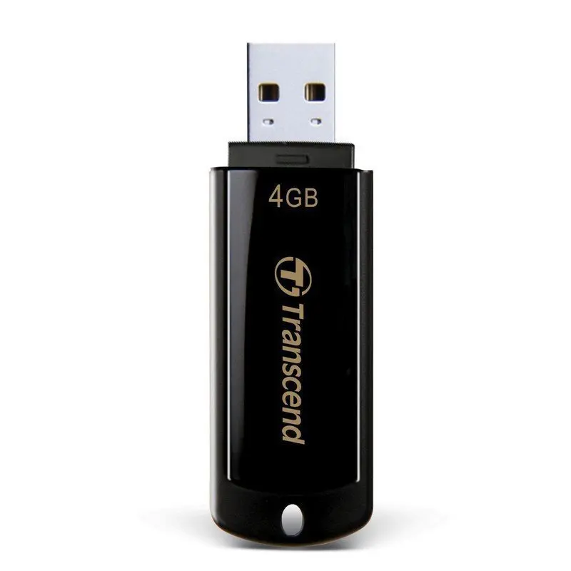 Флэш-диск 4 GB, TRANSCEND Jet Flash 350, USB 2.0, черный, TS4GJF350 (art.: 3920ba1ce0e52) - 3920ba1ce0e52