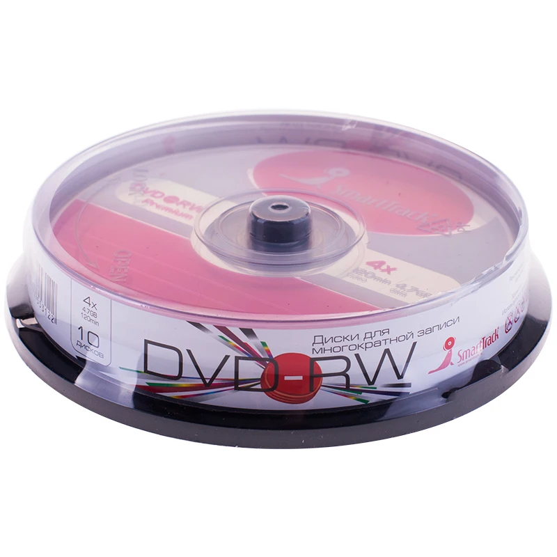 Smart Track Диск DVD-RW 4.7Gb 4x Cake Box (10 шт) 105602