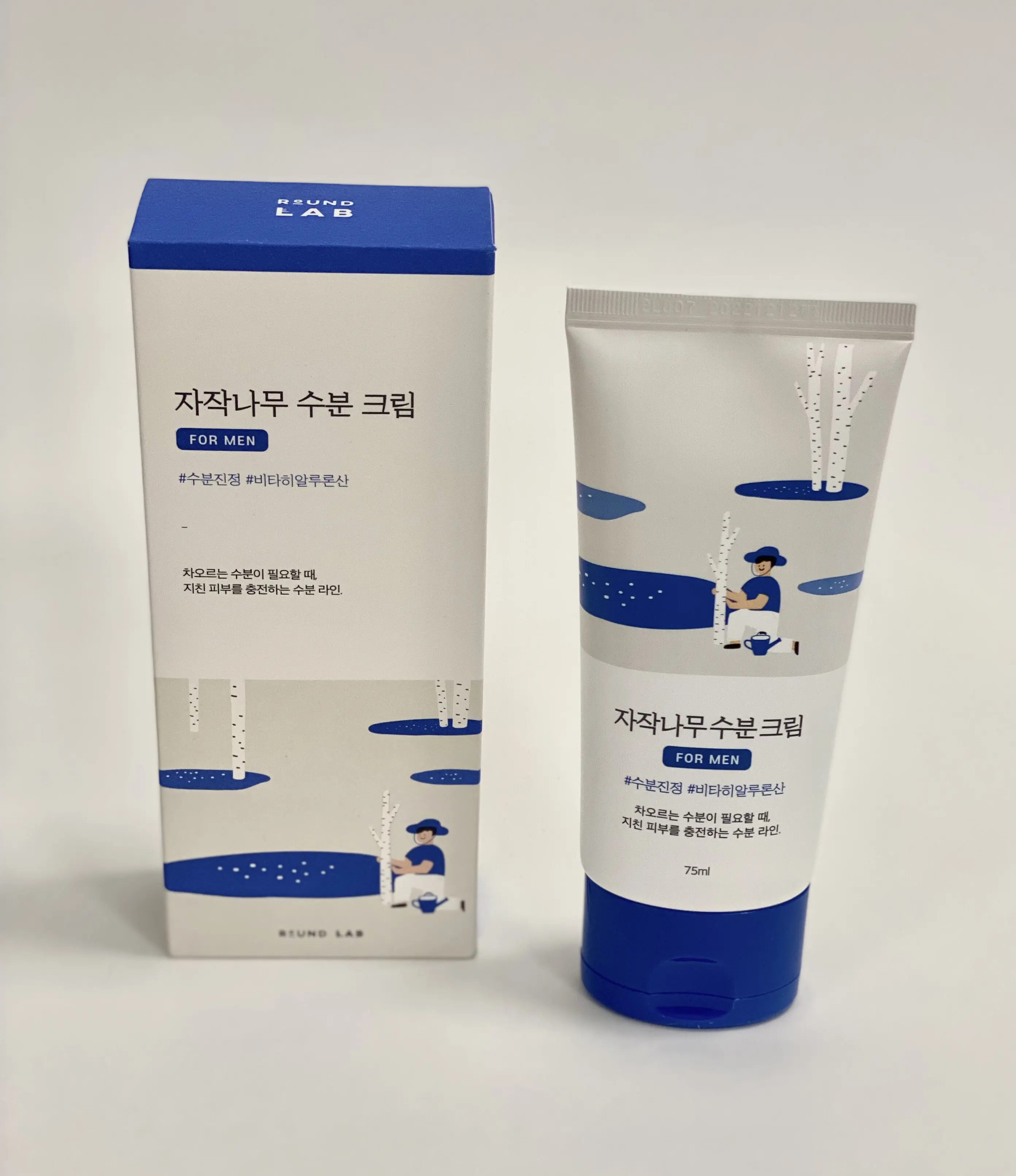 Round Lab1025 Dokdo Birch Juice Moisturizing Cream Увлажняющий крем-гель для мужчин 75 мл