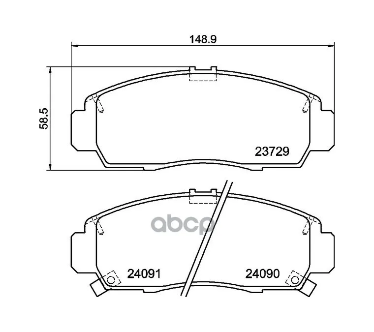 Колодки Тормозные Передние Honda Accord/Civic Vii/Viii/Crossroad/Odyssey/Shuttle/Stepwagon/Stream 99- NISSHINBO арт. NP8010