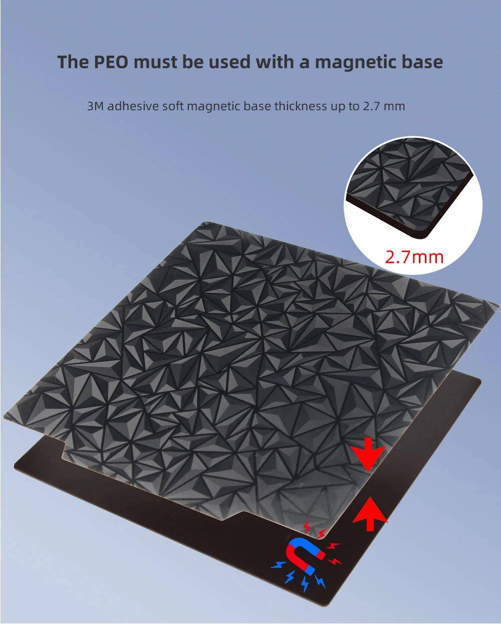 Фото Магнитная пластина PEI для CR10 CR10S, стальной лист для 3D-принтера 310x310 мм PET PEO PEY Spring для Artillery Sidewinder x1 x2 №3