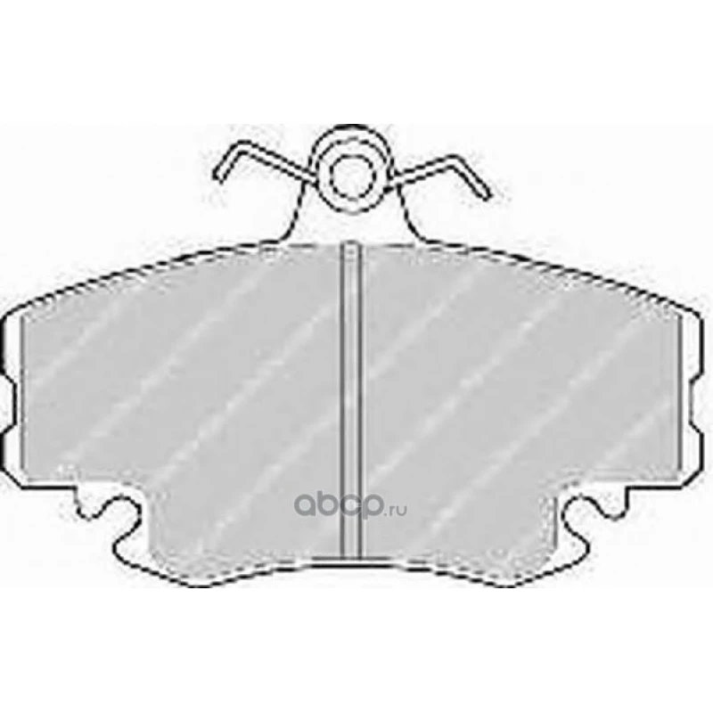 Колодки тормозные дисковые передние для Renault Symbol 2 2008-2012 FERODO FDB1781, Рено Симбол Передние тормозные колодки Расход