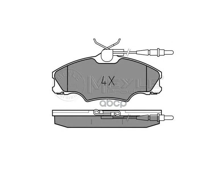 Колодки Торм.Пер./Дат. Peugeot 406 1,6-1,9/D 11/95-10/04 Meyle арт. 025 217 2419/W