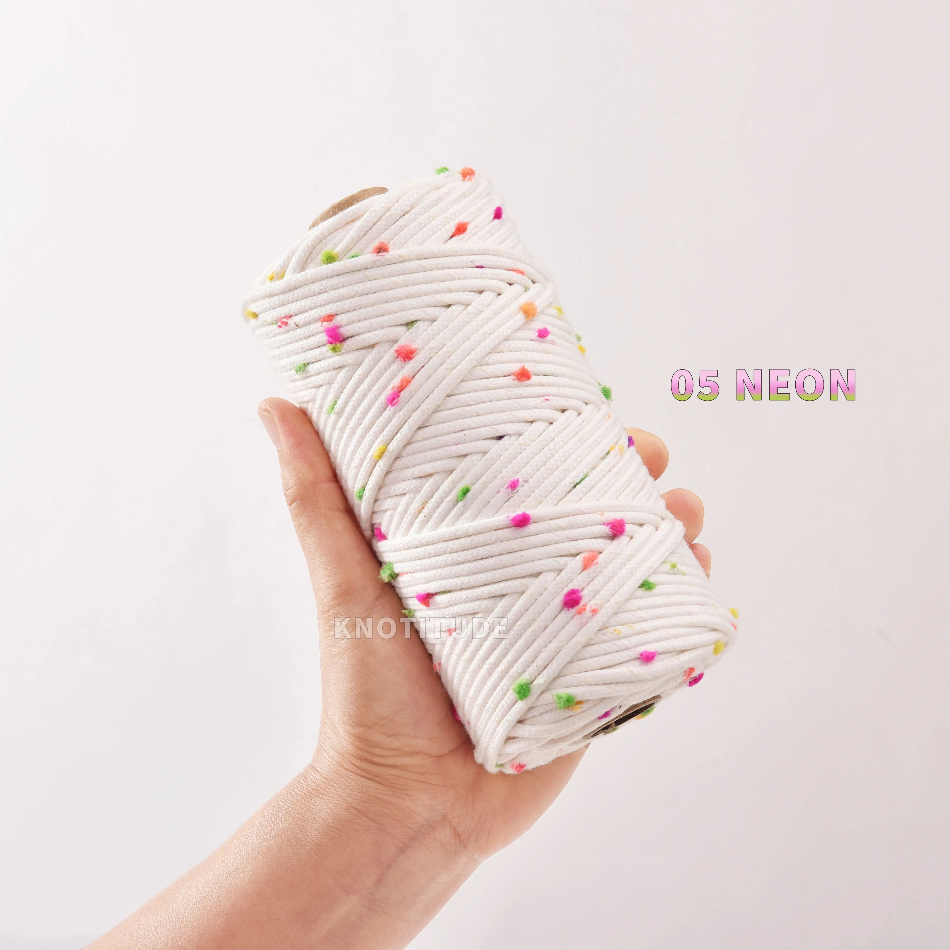 CANDY POP 3 мм хлопковый шнур с оплеткой макраме 90 метров полихлопковая веревка для шнура брелка, узлов браслета, изготовления поделок своими руками
