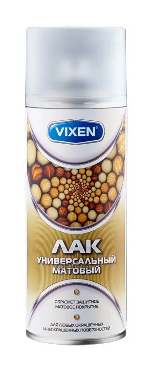 Лак Универсальный Матовый, Аэрозоль 520 Мл Vixen Vx24001 3212909000 Vixen арт. VX24001