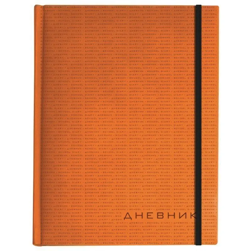 Альт Дневник 1-11 класс, кожзам (лайт), тиснение, резинка, ляссе, 48 л, 