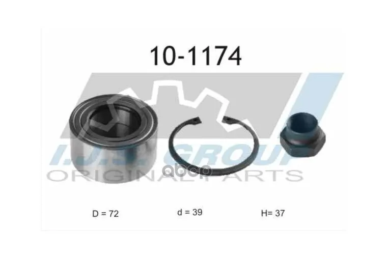 10-1174_к-Кт Подшипника Ступицы! Передней Без Abs Ford Focus 98 IJS арт. 10-1174
