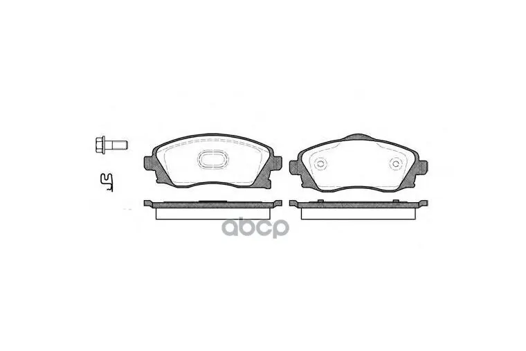 Колодки Торм.Пер./Дат. Opel Corsa C 1,0/1,2/,14 9/00- Meriva 1,4/1,6-16v 5/03- Remsa арт. 0774.02