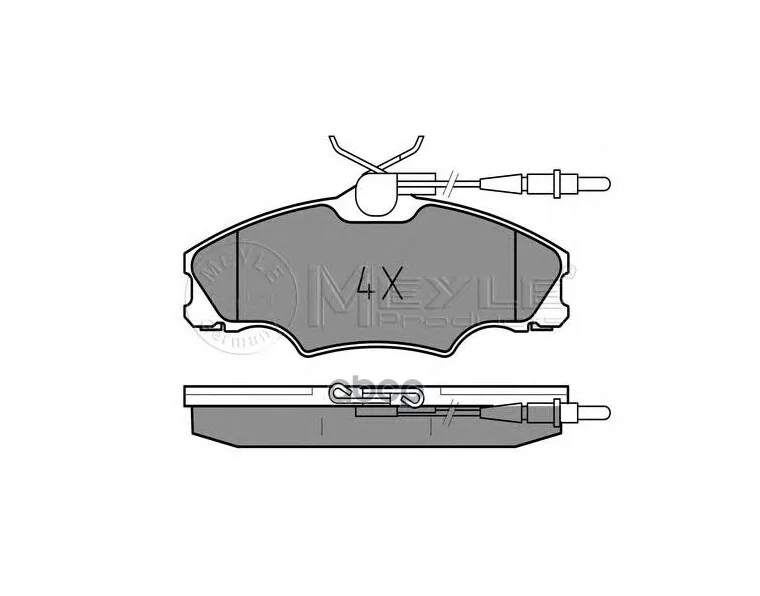Колодки Торм.Пер./Дат. Peugeot 406 1,6-1,9/D 11/95-10/04 Meyle арт. 025 217 2419/W