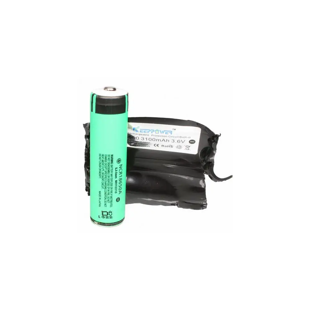 Аккумулятор защищенный 18650 (Panasonic NCR18650A) 3100мАч KeepPower P1831J 3,6В Li-Ion