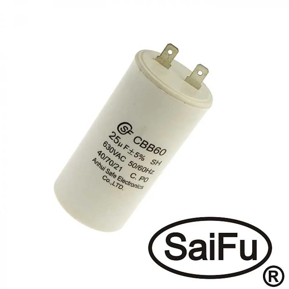 Пусковой конденсатор CBB60 25uF 630V (SAIFU) (art.: 3920c0a1eee1d) - 3920c0a1eee1d