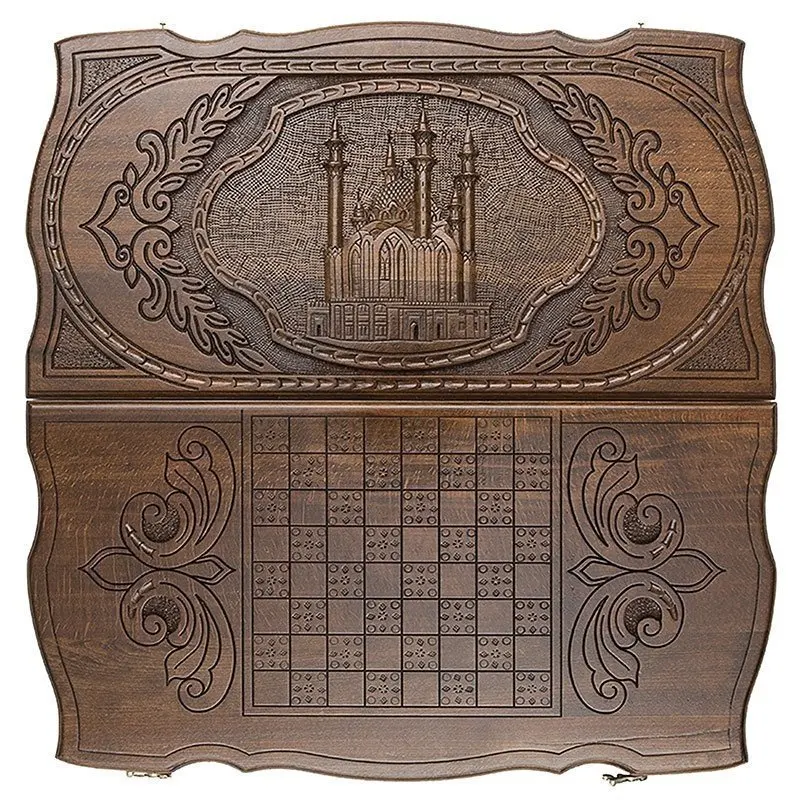 Нарды резные Мечеть Кул-Шариф, Rasulov MR013 (art.: 3920b2d24ef09) - 3920b2d24ef09