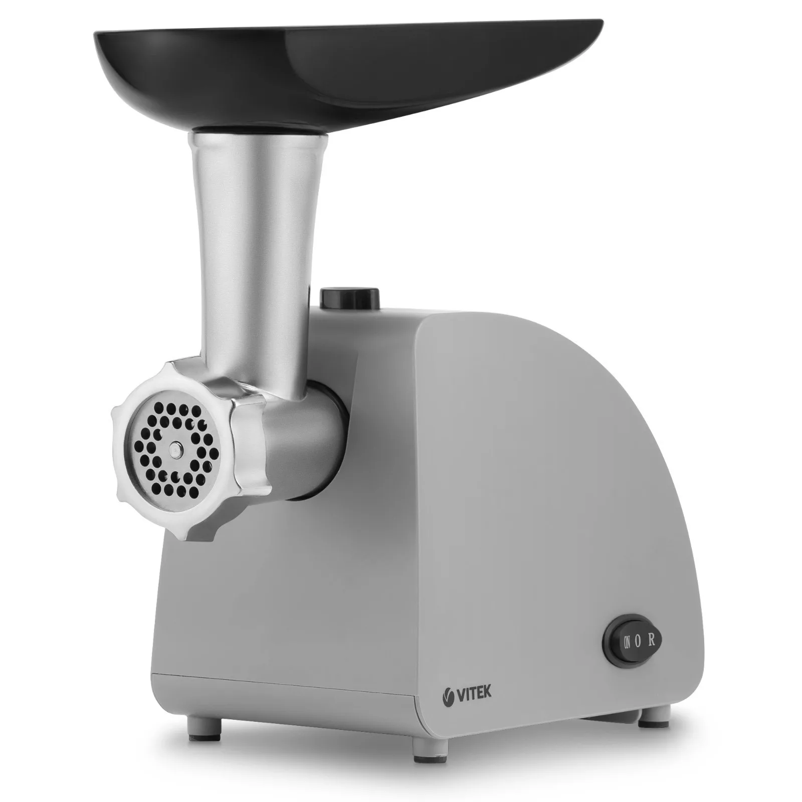 Мясорубка Vitek VT-3626, 1800 Вт, 1.8 кг/мин, 1 скорость, реверс, серый