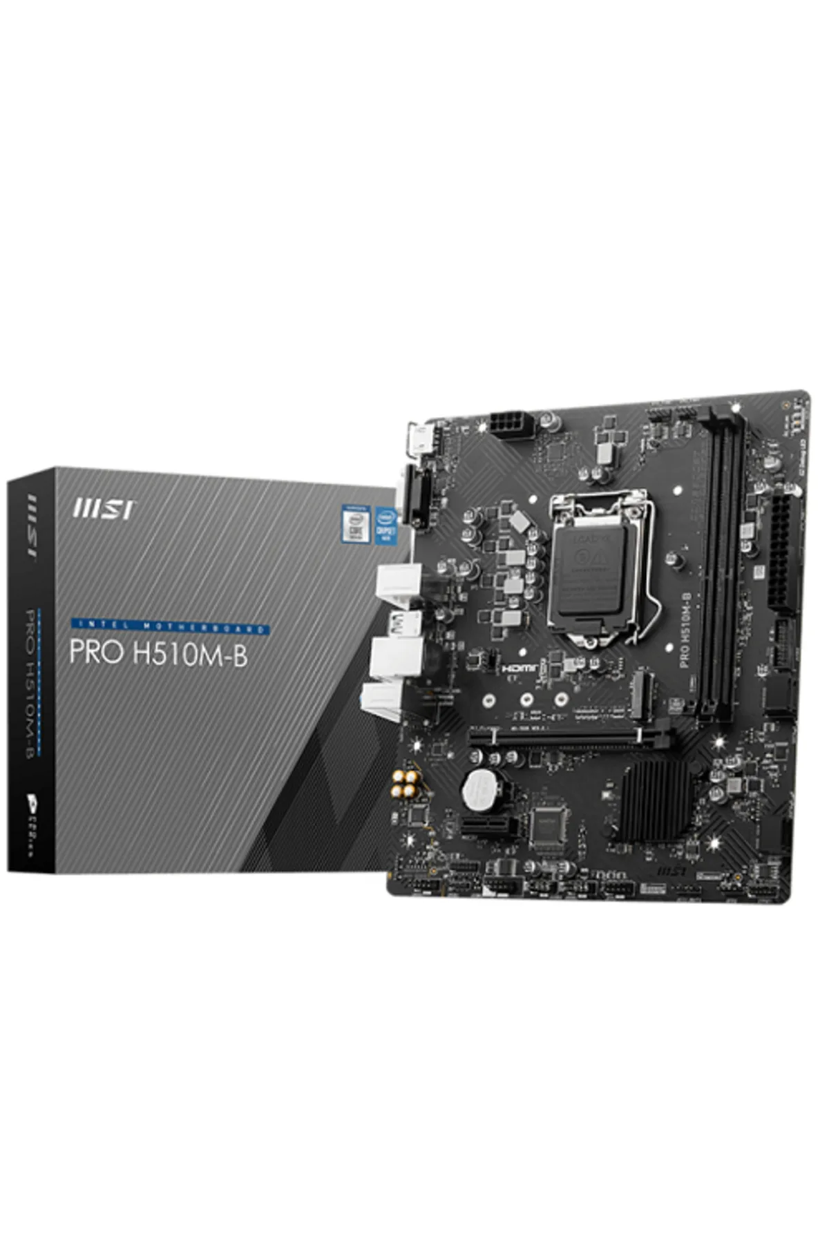 MSI -  Pro H510m-b 2933 МГц Ddr4 M.2 Usb3.2 Matx 1200p (ТОЛЬКО 10. ПОДДЕРЖИВАЕТ ПРОЦЕССОР ПОКОЛЕНИЯ)