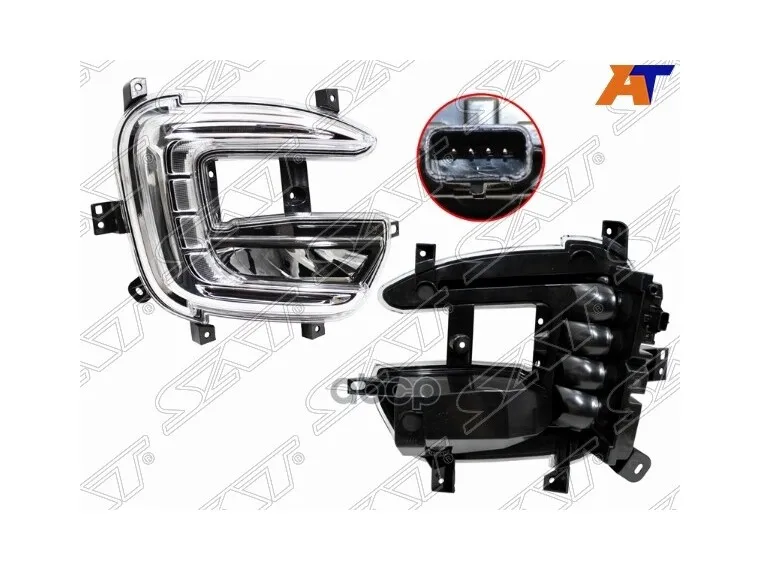 Фара Противотуманная Renault Kaptur 16- Rh Led С Дхо Sat арт. ST-551-20U2R